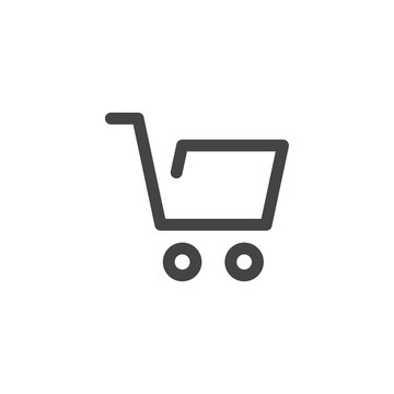 Shopping cart icon vector