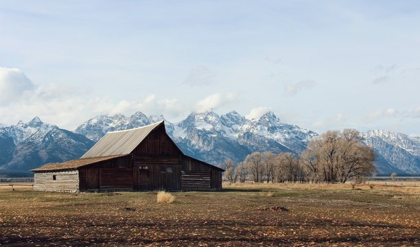 old wooden farm house