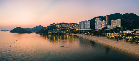 Fototapeta premium View of Repulse Bay beach in the southern part of Hong Kong Island,The Repulse Bay is one of the high end living area in Hong Kong.
