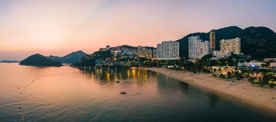 Fotobehang View of Repulse Bay beach in the southern part of Hong Kong Island,The Repulse Bay is one of the high end living area in Hong Kong. © kingrobert
