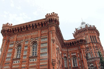 beautiful historic building walls and windows