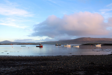 Boats in the bay, west Cork Ireland