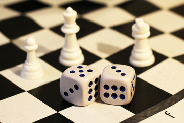 The dice and chess, children's play