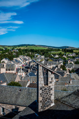 Vue sur le village de Laguiole