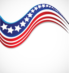 USA star flag logo stripes design elements vector icon - 176283655
