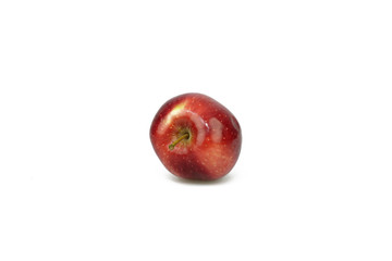 Ripe red apple isolated on white