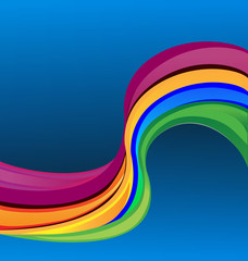 Rainbow swirly vector background