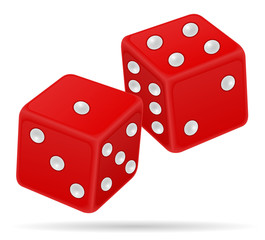 casino dice stock vector illustration