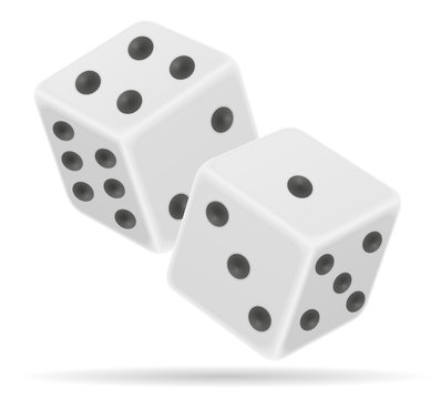 casino dice stock vector illustration