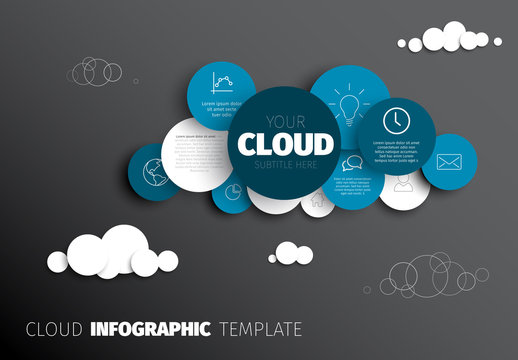Cloud Circles Infographic Layout