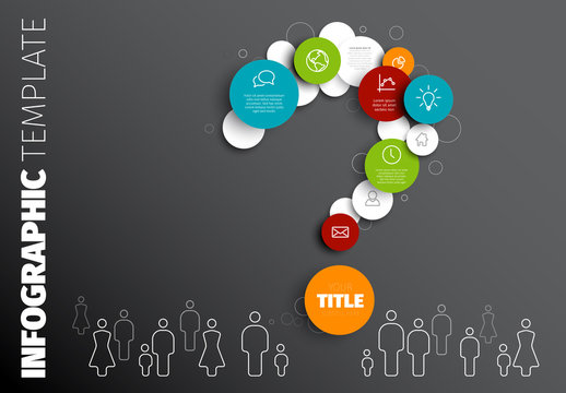 Question Mark Circles Infographic Layout