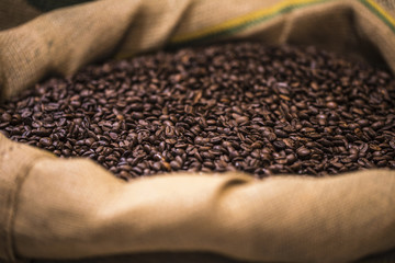 grains de café 
