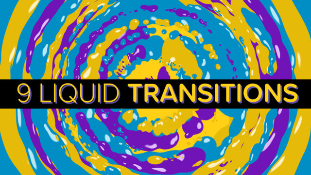 Cartoon-Style Liquid Transitions Pack