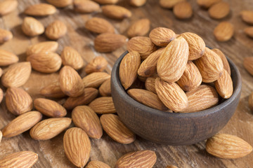 Almonds nuts - Prunus dulcis