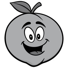 Peach Mascot Illustration