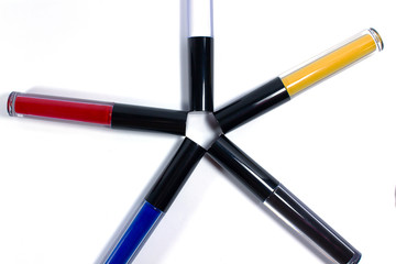 Cosmetics for women used in daily life.