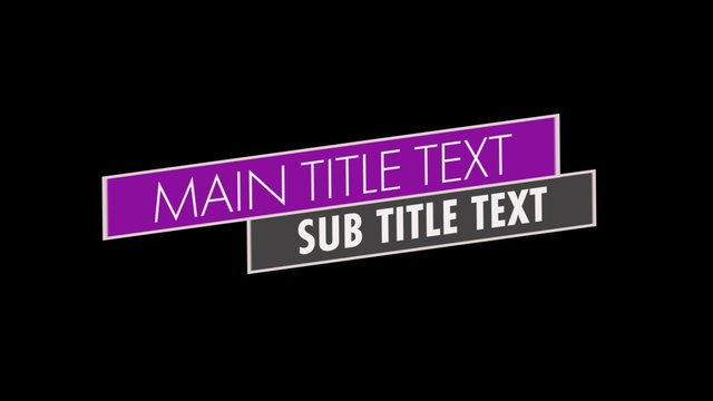 Bright Angled Titles Pack