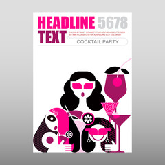 Cocktail Party vector poster