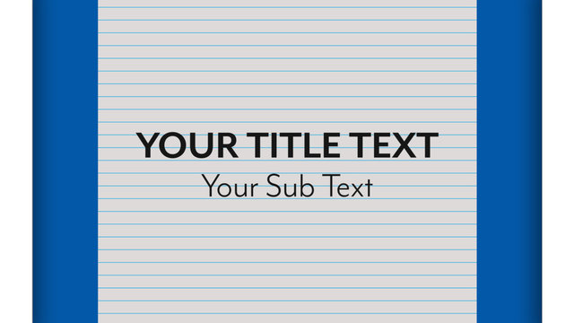 Lined Paper Transition Pack