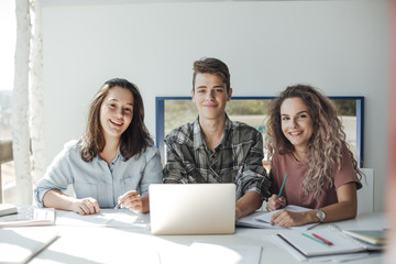 Portrait of High School Students