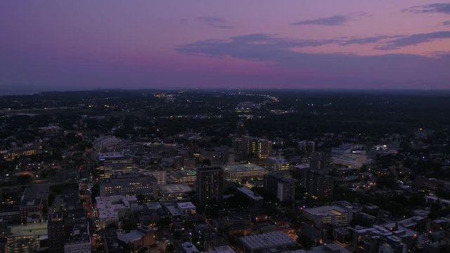 Aerial Connecticut Newhaven July 2017 Night 4K Inspire 2