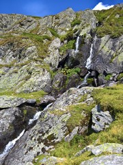 Waterfall in the mountains