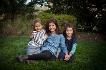 Fototapeta premium Family Portrait Girls