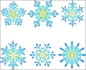 Christmas snowflake set