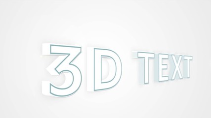 Light 3D Outlined Text Title Pack