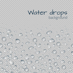 Background with drops of water