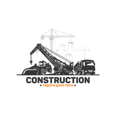 Construction Heavy Equipment and Buildings.