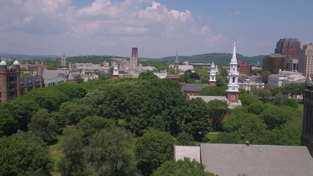 Aerial Connecticut Newhaven July 2017 Sunny Day 4K Inspire 2