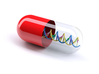 medical capsule with DNA