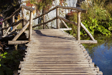 Obraz premium Autumn in Plitvice lakes national park in Croatia