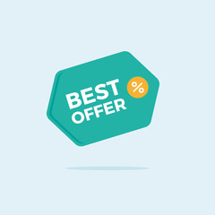 Flat design sale badge for e-commerce website and on-line shopping