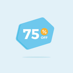 Flat design sale badge for e-commerce website and on-line shopping
