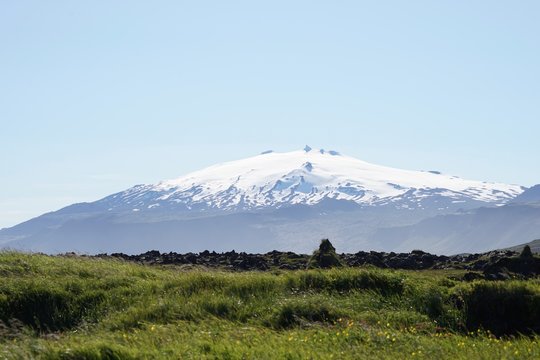 Landschaft bei Hellnar im Sn&aelig;fellsj&ouml;kull-Nationalpark / Snaefellsnes Halbinsel, West-Island