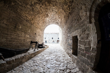Baba Vida, a medieval fortress in Vidin, in northwestern Bulgaria. Fisheye lens used
