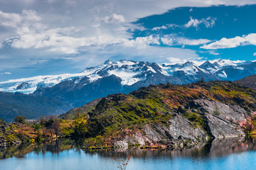 Torres del Paine National Park in Autumn, Patagonia, Chile
