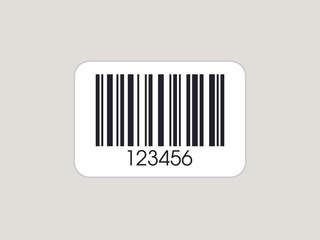 Realistic Barcode. Barcode icon. Simple vector bar code