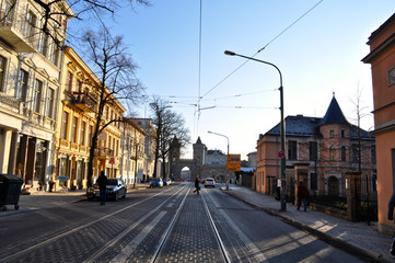 The streets of Potsdam, capital and largest city of the German federal state of Brandenburg