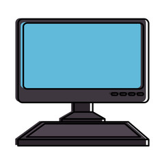 computer desktop isolated icon vector illustration design