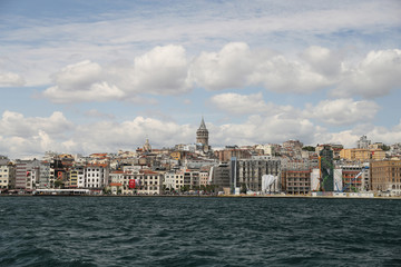 Obraz premium Karakoy and Galata Tower in Istanbul City