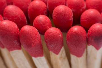 Close-up red matches,wooden match