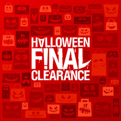 Halloween final clearance vector poster