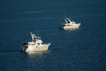 Naklejka premium Two Boats 