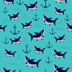 pattern with shark
