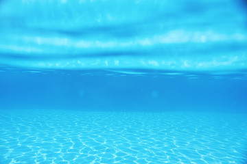 background blue water in the pool