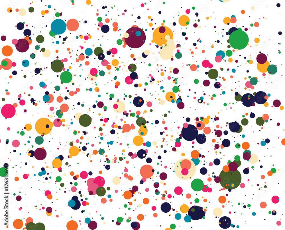 Poster abstract circles background. random size.