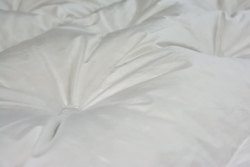 Bed Comforter Sleep Closeup Object Household Wrinkled Texture Folded White